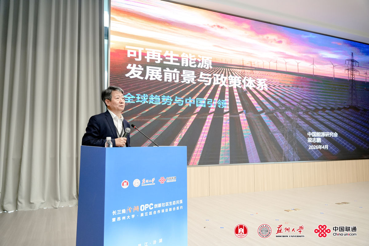 中国能源研究会可再生能源专委会主任委员梁志鹏